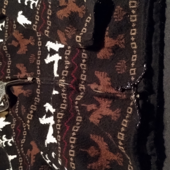 Woman's Zip up Wool Hoodie/Jacket TEJLDOS ATAHUALPA  28"Long x 25" Wide - Picture 5 of 8